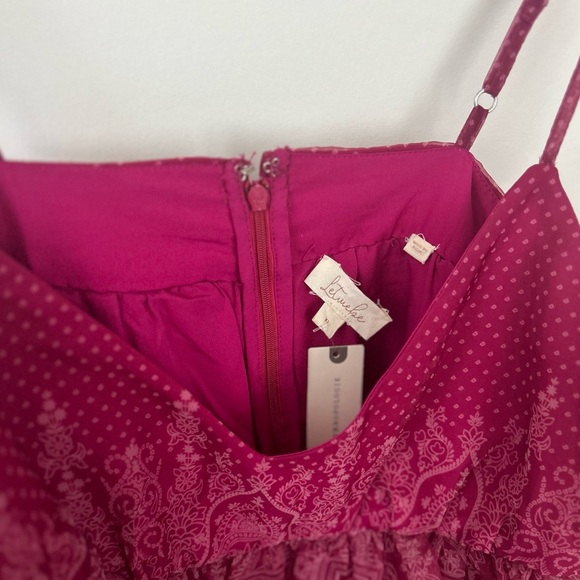 NWT Anthropologie Let Me Be Sleeveless Sheer Tiered Midi Dress XL - Picture 5 of 5